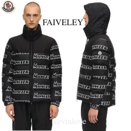 モンクレール コピー 19/20AW ロゴプリントダウン FAIVELEY ブラック 9082421